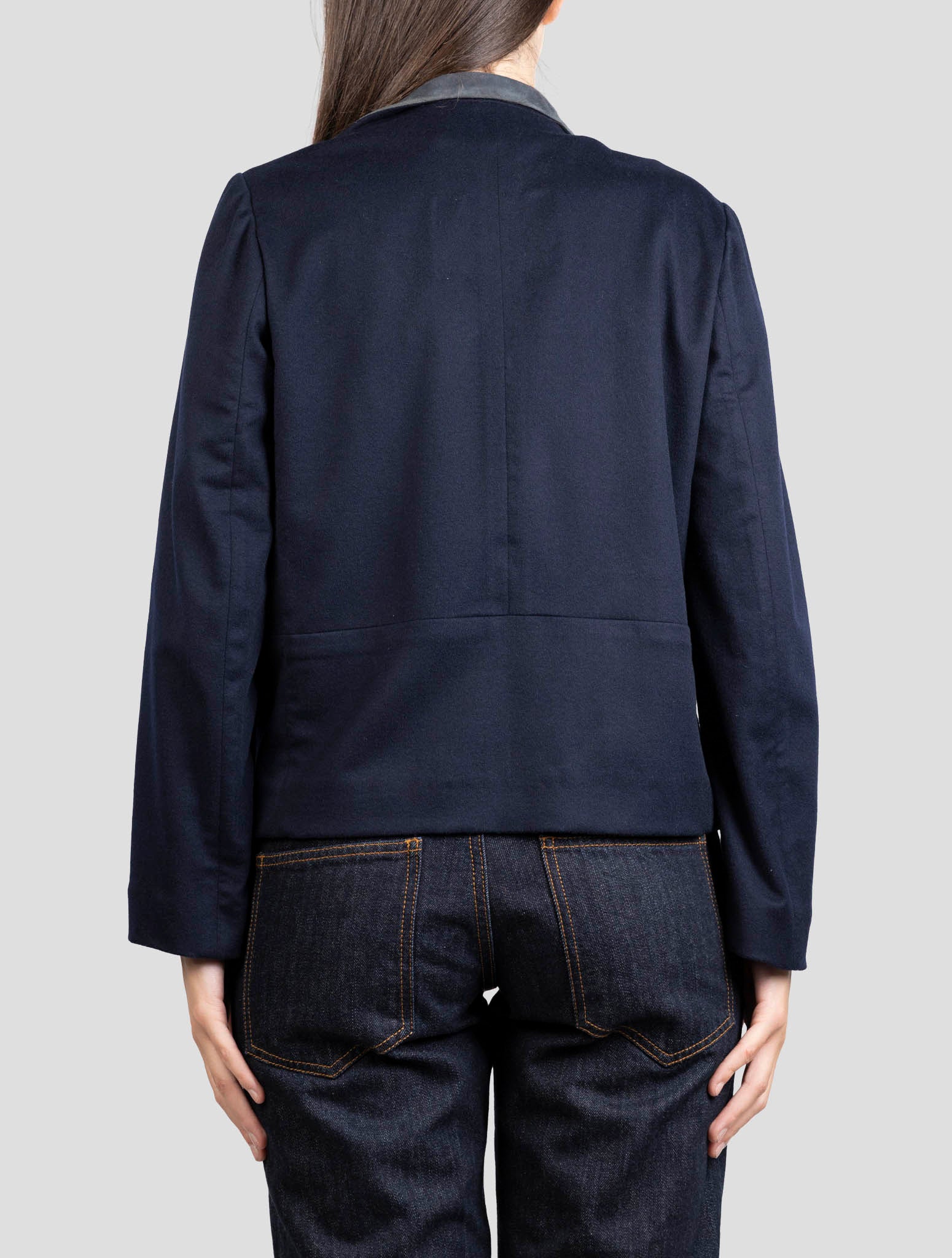 Kiton Blue Cashmere Coat