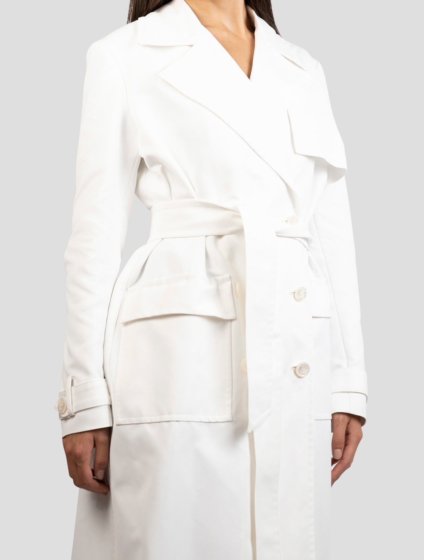 Kiton White Pa Blazer