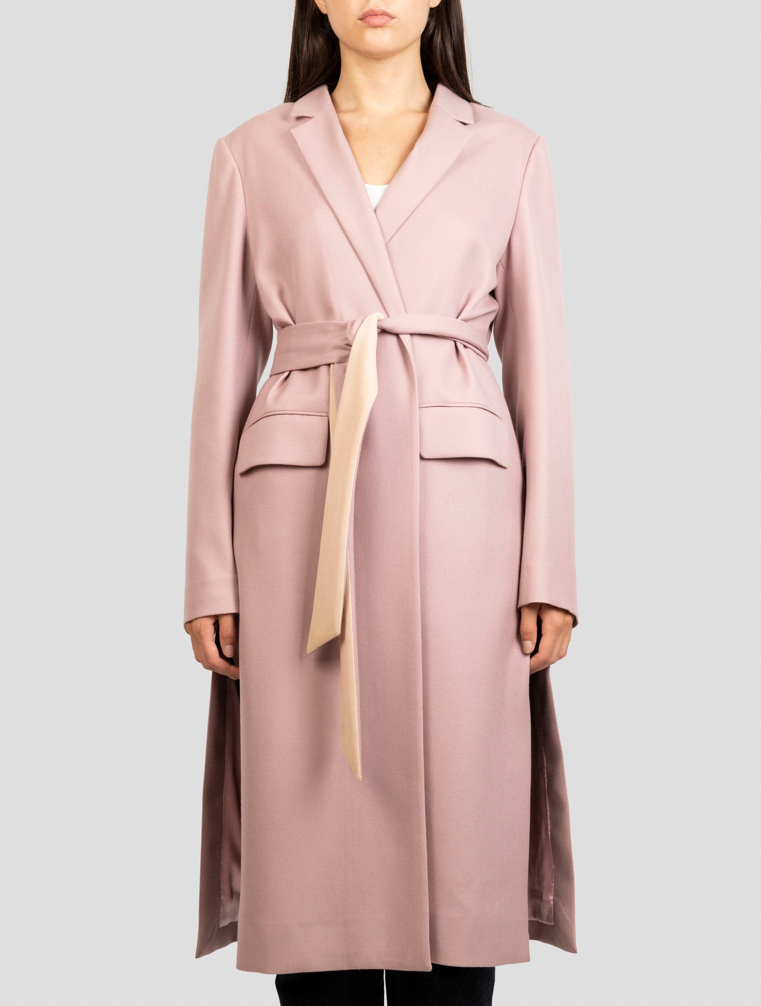 Kiton Pink Cashmere Overcoat