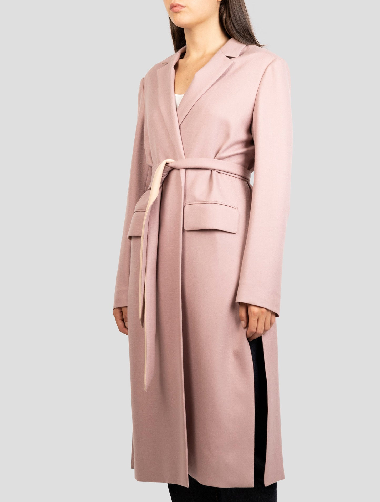 Kiton Pink Cashmere Overcoat
