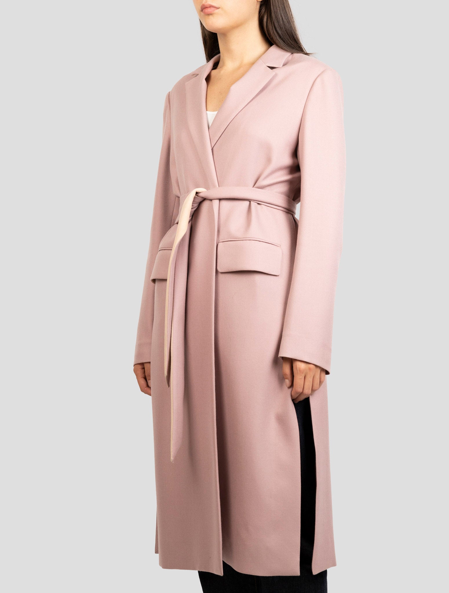 Kiton Pink Cashmere Overcoat