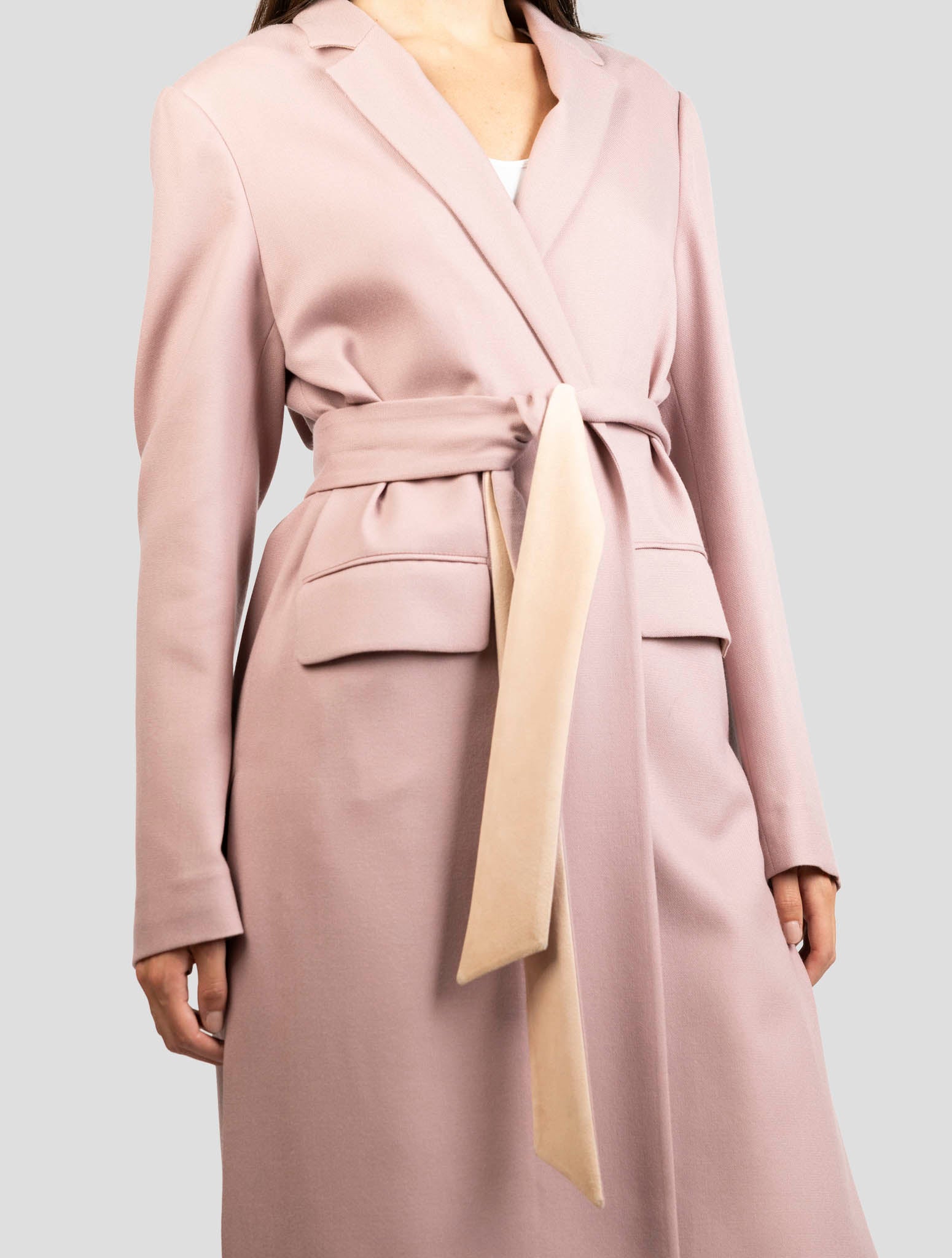 Kiton Pink Cashmere Overcoat