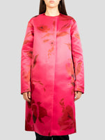 Kiton Pink Viscose Overcoat