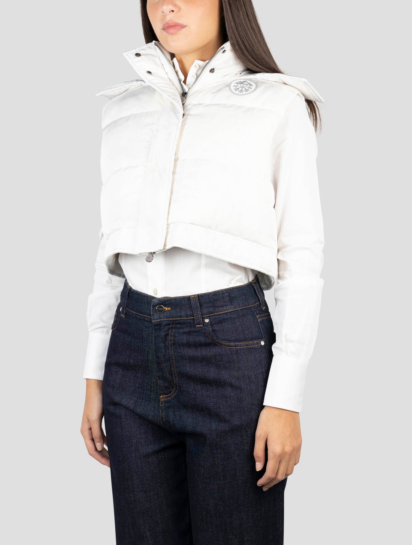 Kiton White Pa Silk Coat Gilet