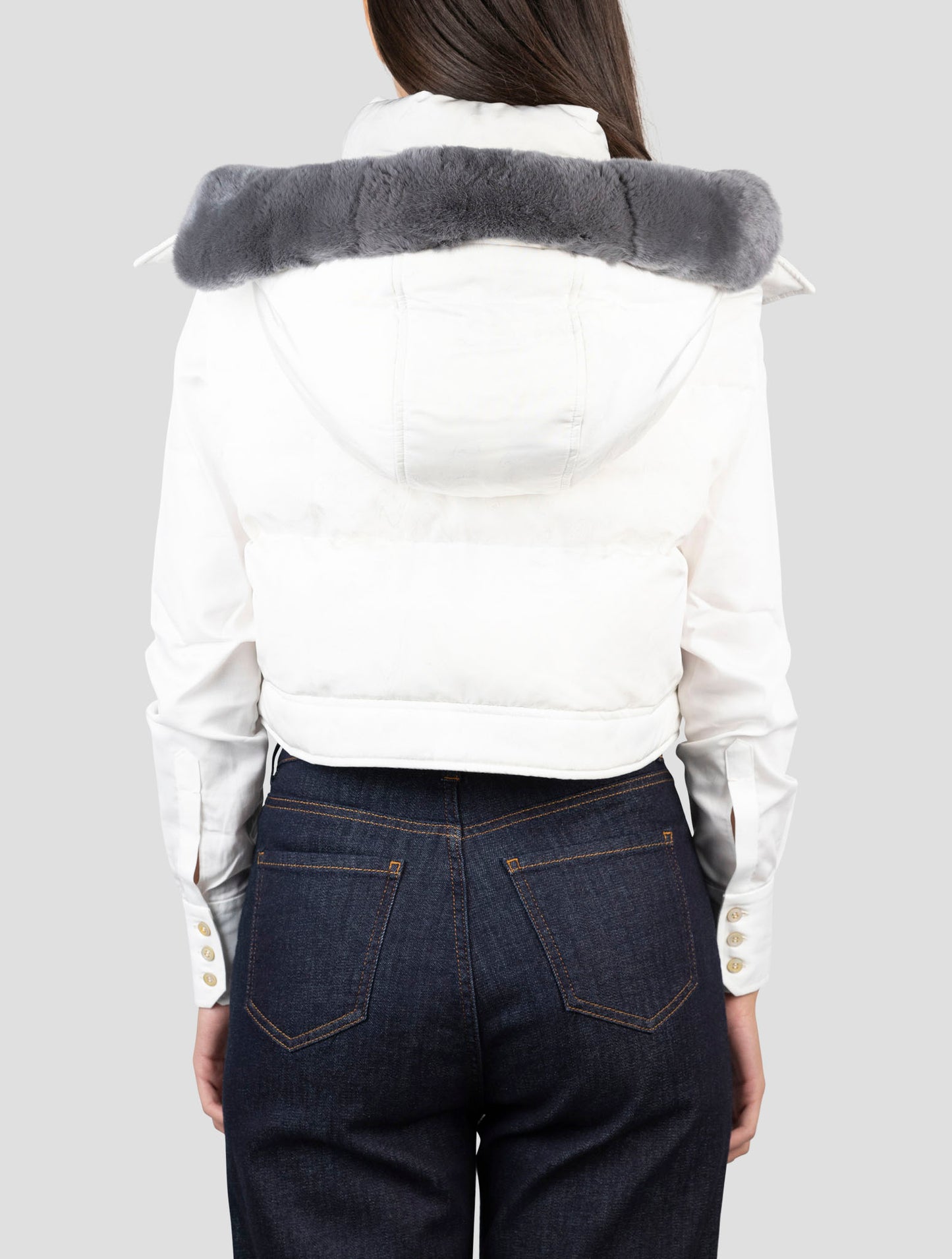 Kiton White Pa Silk Coat Gilet