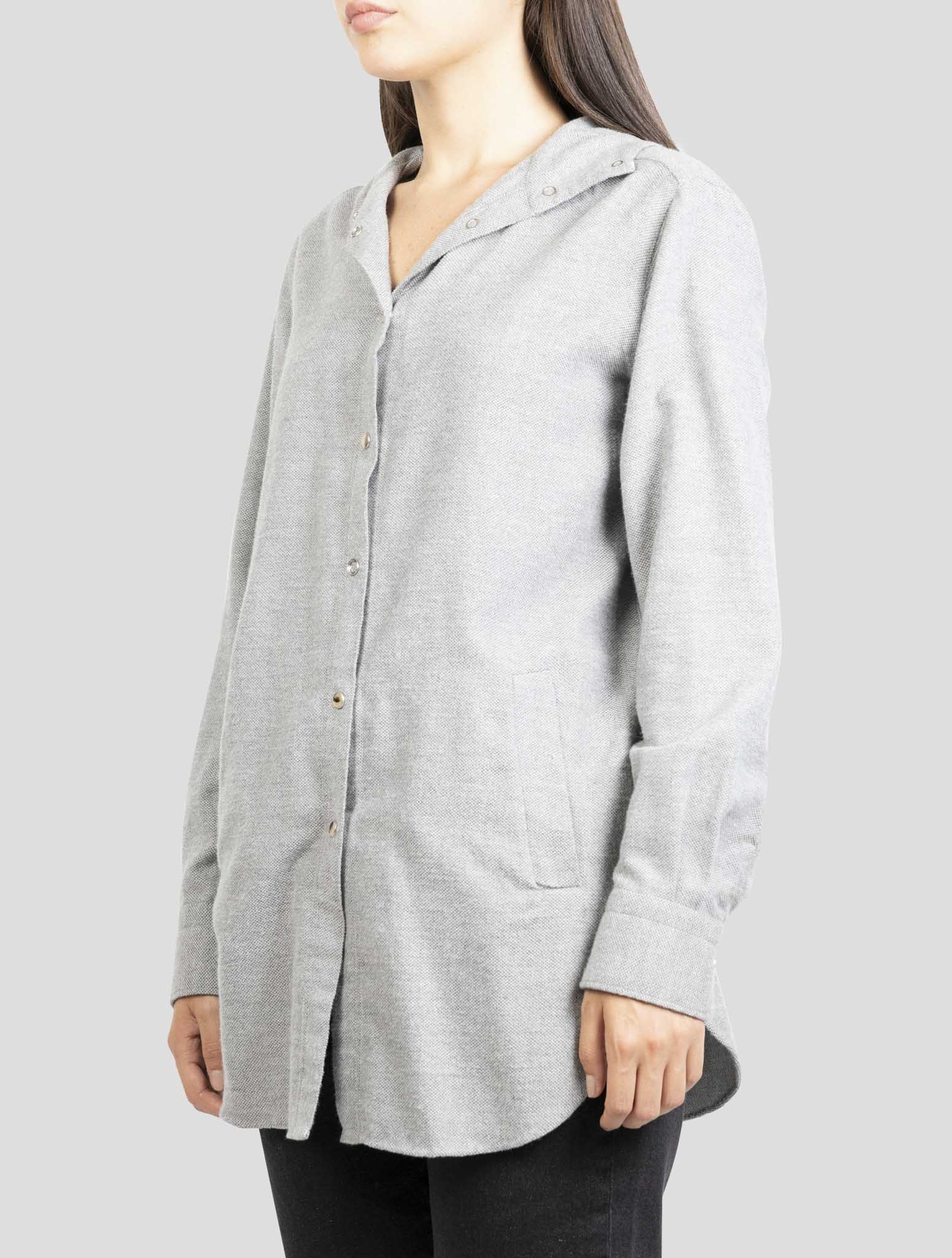Kiton Gray Cotton Shirt
