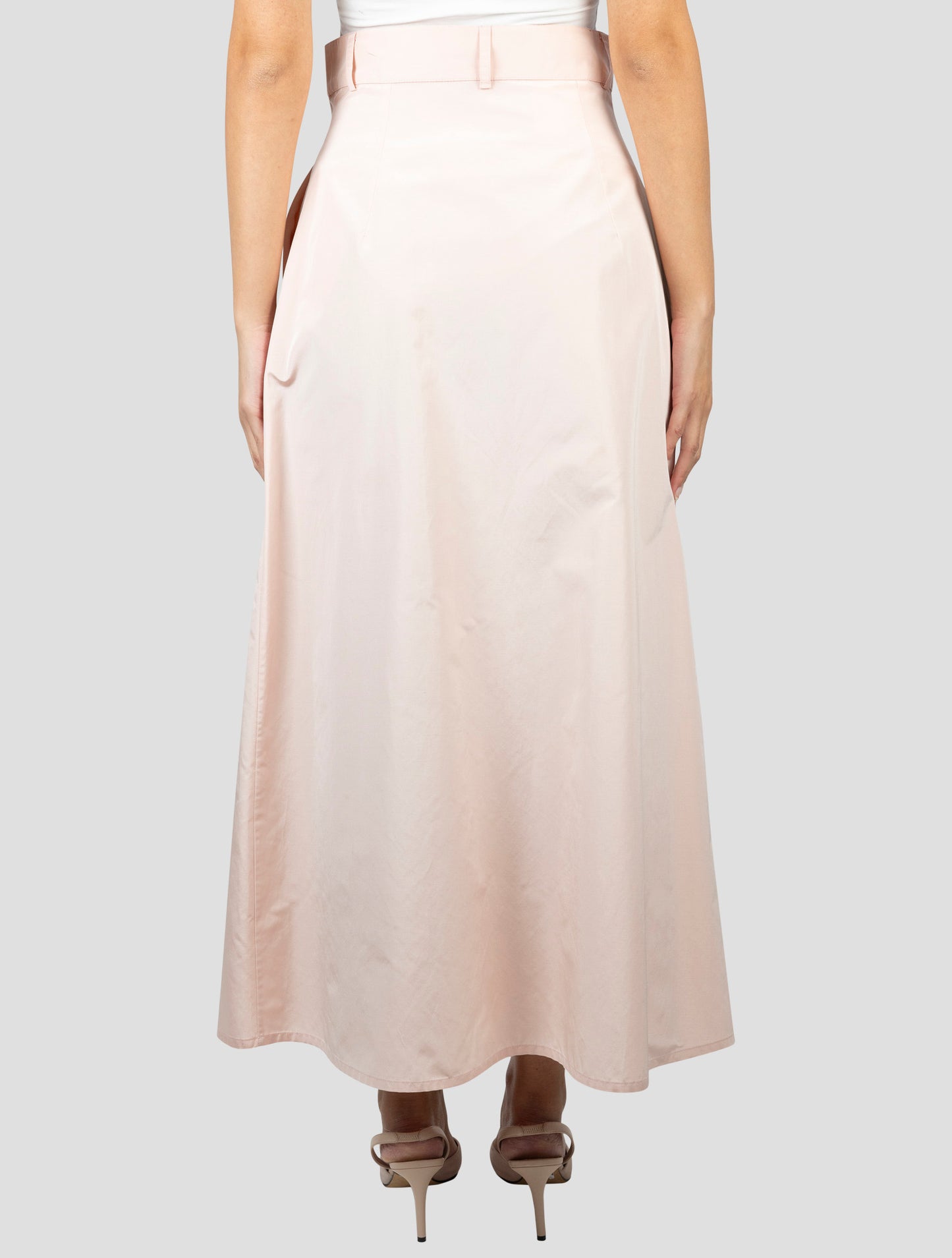 Kiton Pink Cotton Silk Skirt