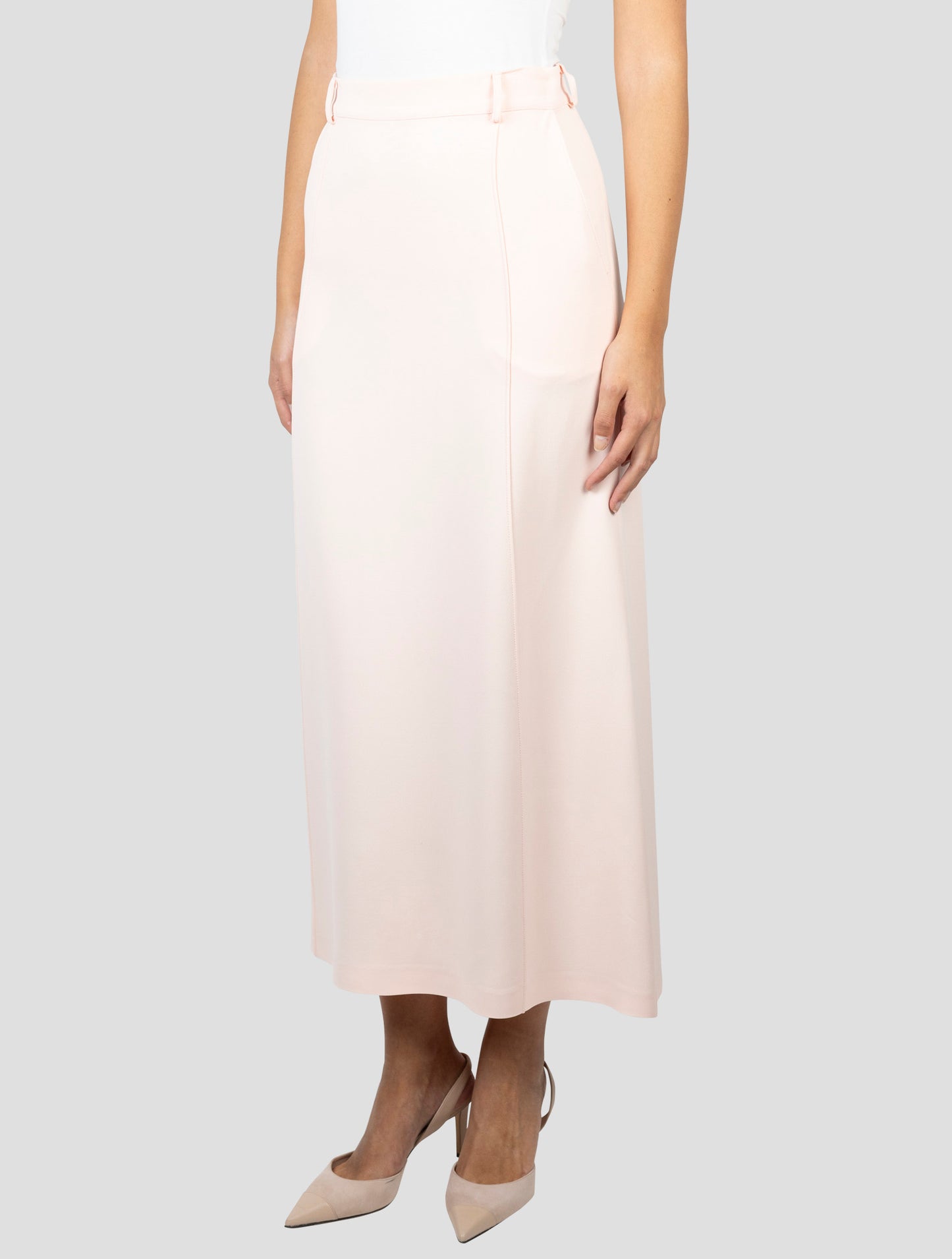 Kiton Pink Viscose Acetate Skirt