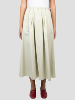 Kiton Green Cotton Skirt