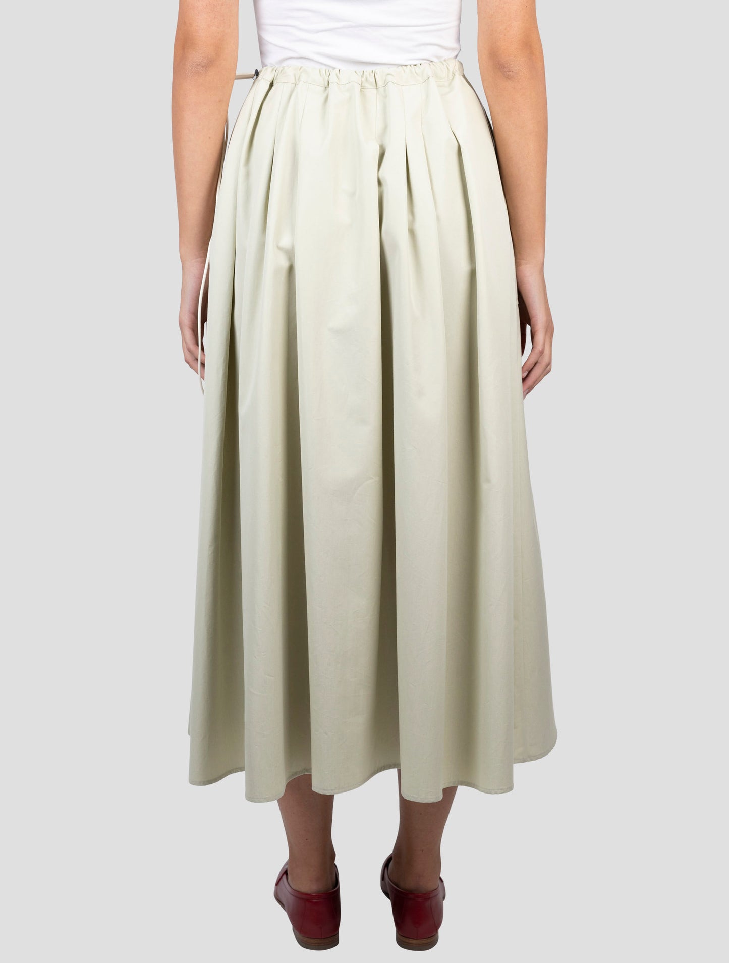 Kiton Green Cotton Skirt