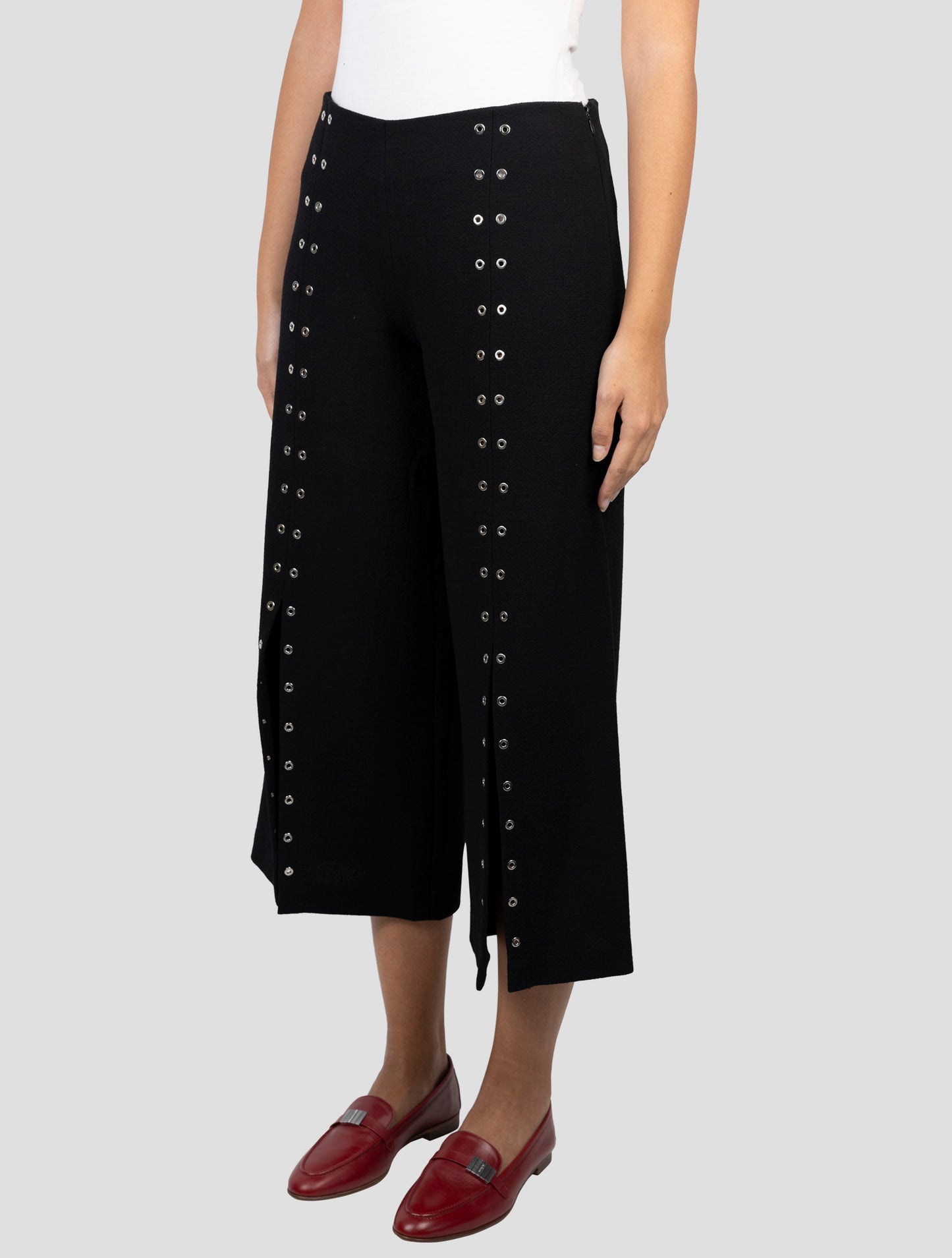 Kiton Black Wool Skirt