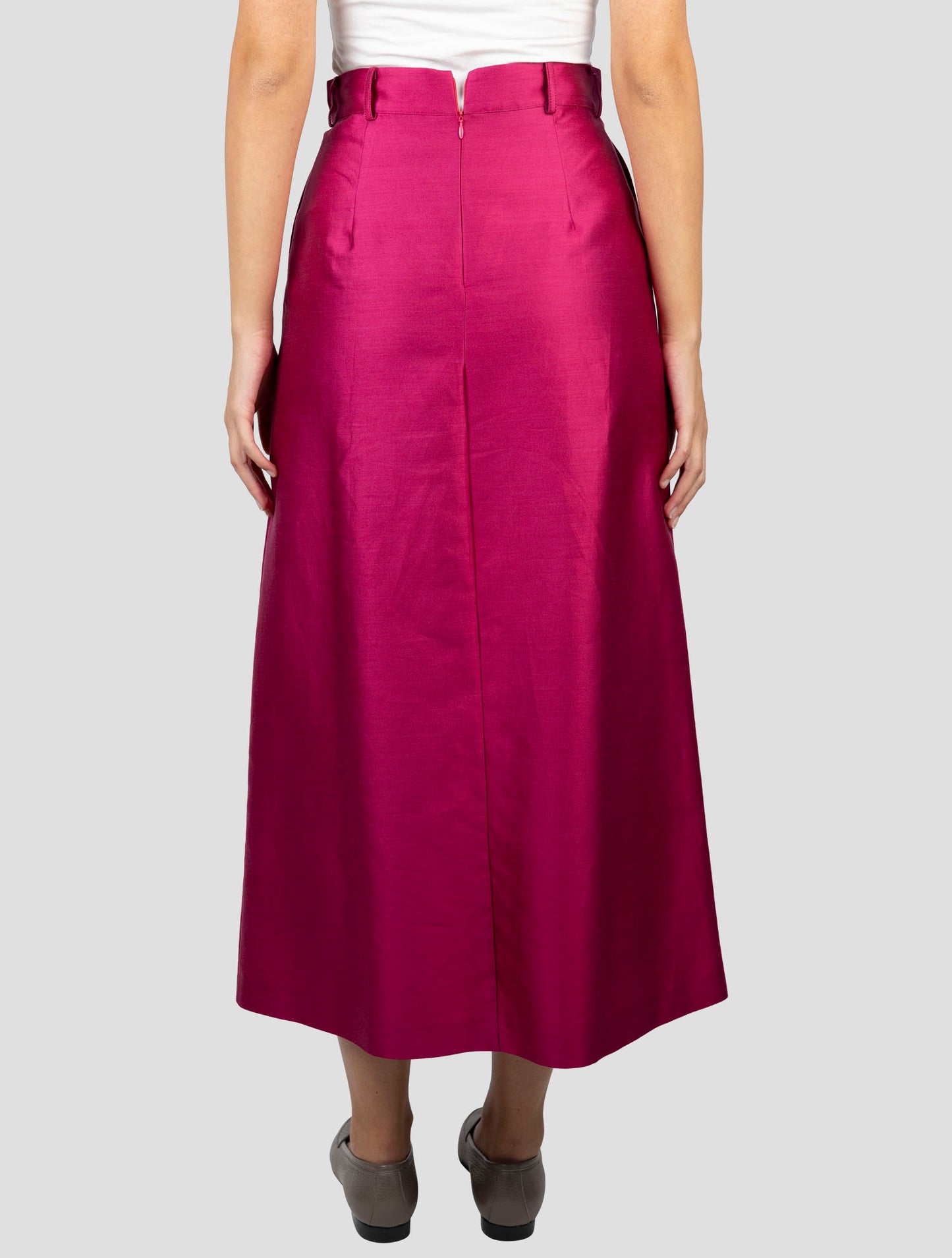 Kiton Fucsia Silk Cotton Skirt