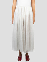 Kiton White Pl Skirt
