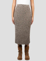 Kiton Brown Camel Skirt