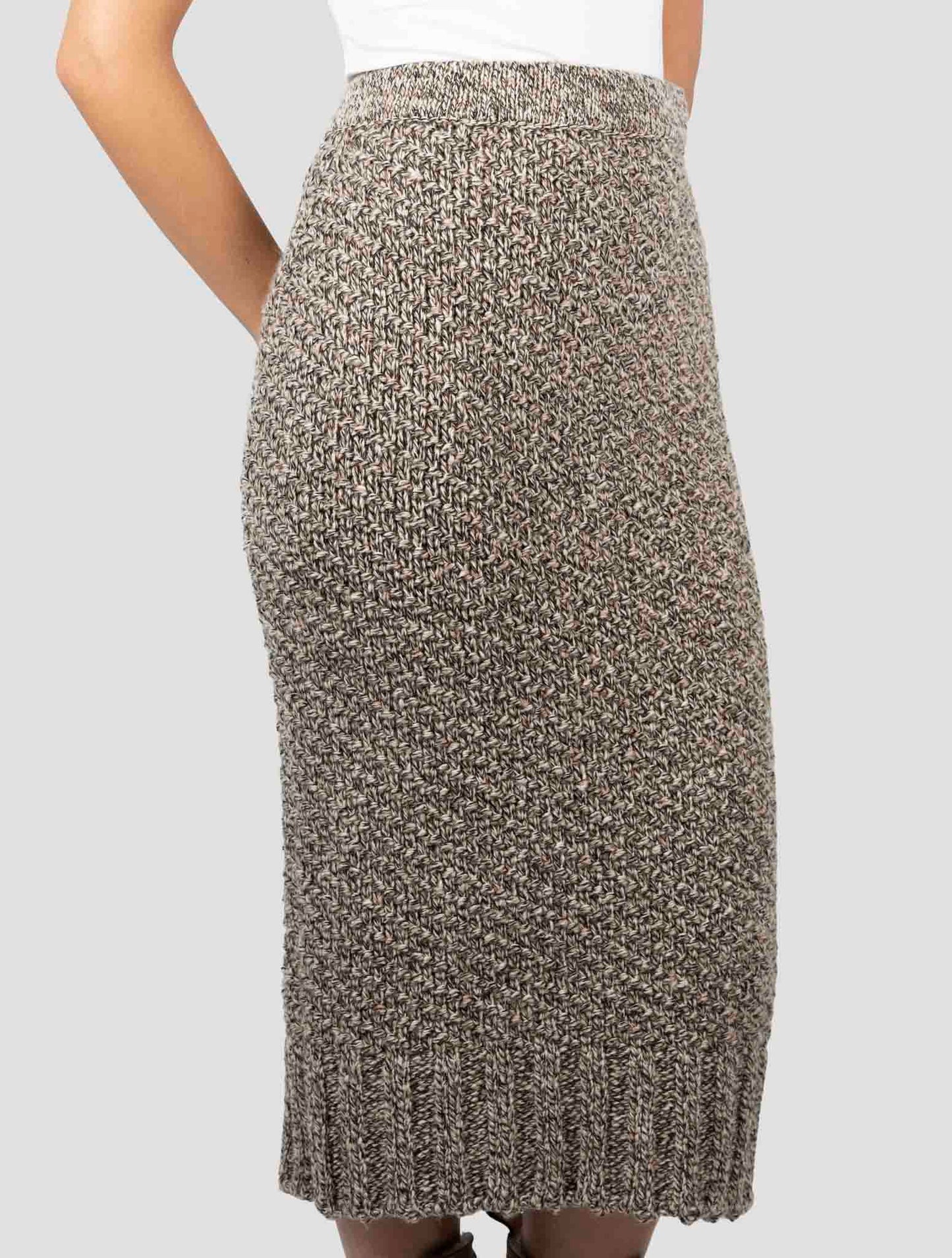 Kiton Brown Camel Skirt