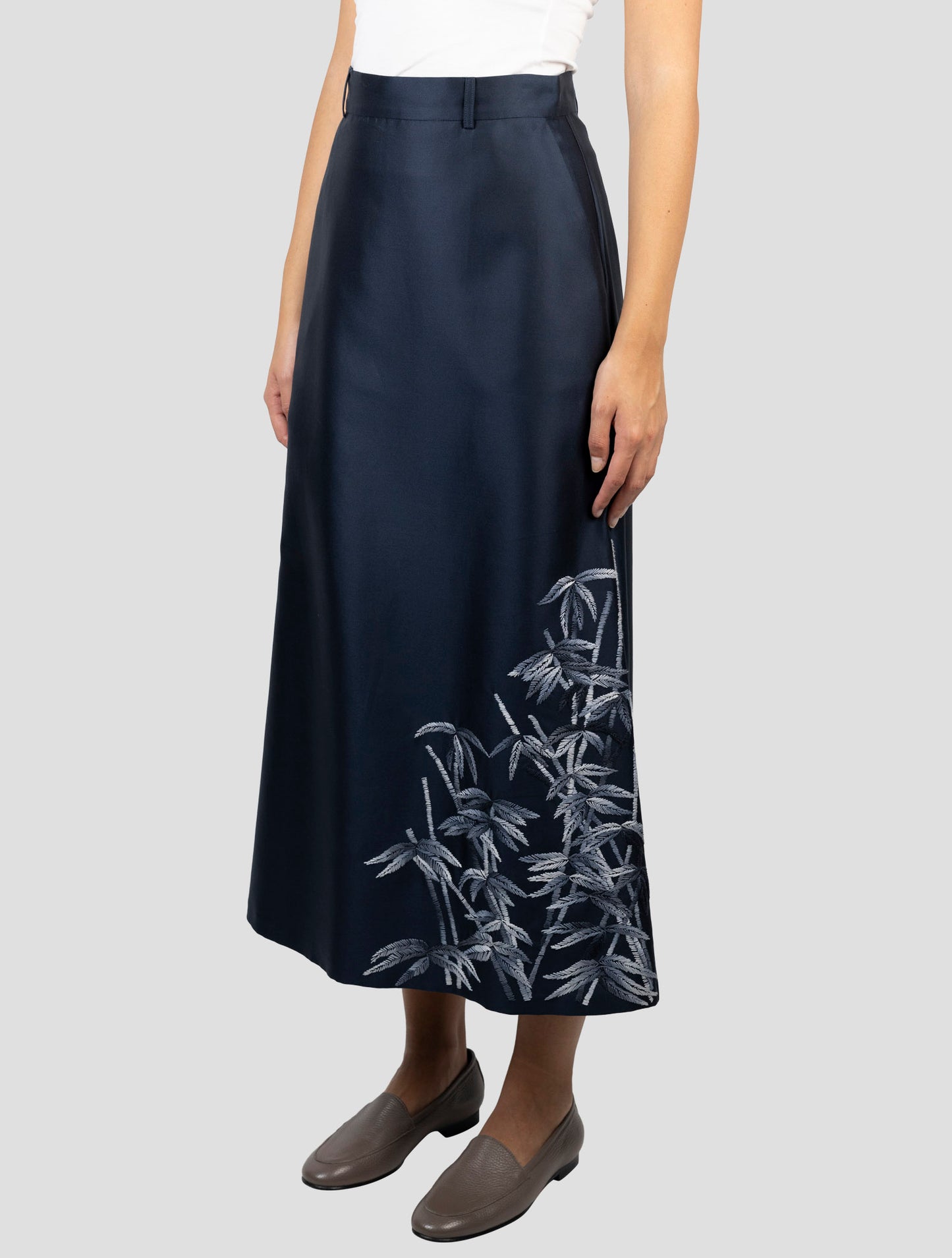 Kiton Dark Blue Cotton Silk Pants