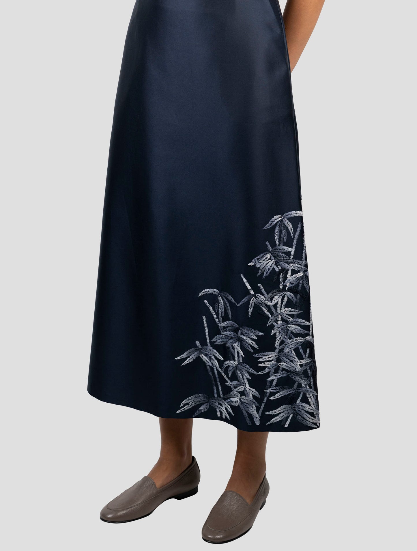 Kiton Dark Blue Cotton Silk Pants