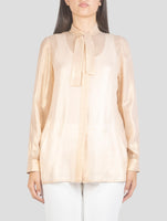 Kiton Beige Silk Shirt