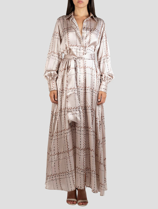 Kiton Multicolor Silk Dress