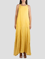 Kiton Yellow Silk Dress