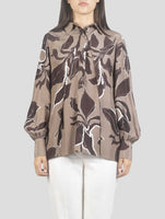 Kiton Brown Silk Shirt