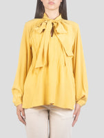 Kiton Yellow Silk Shirt