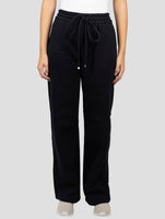 Kiton Black Cotton Cashmere Pants