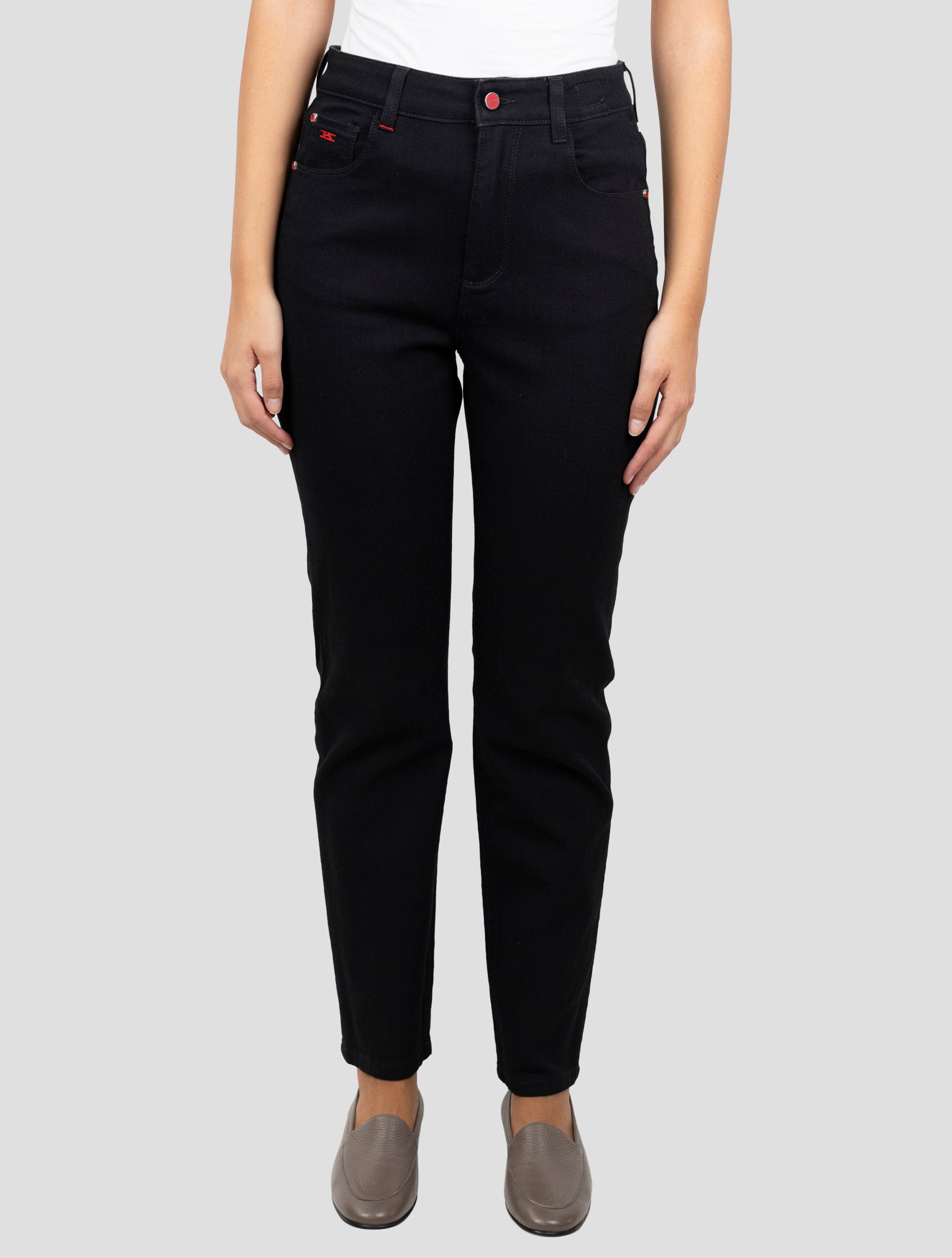 Kiton Black Cotton Cashmere Ea Jeans