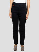 Kiton Black Cotton Cashmere Ea Jeans