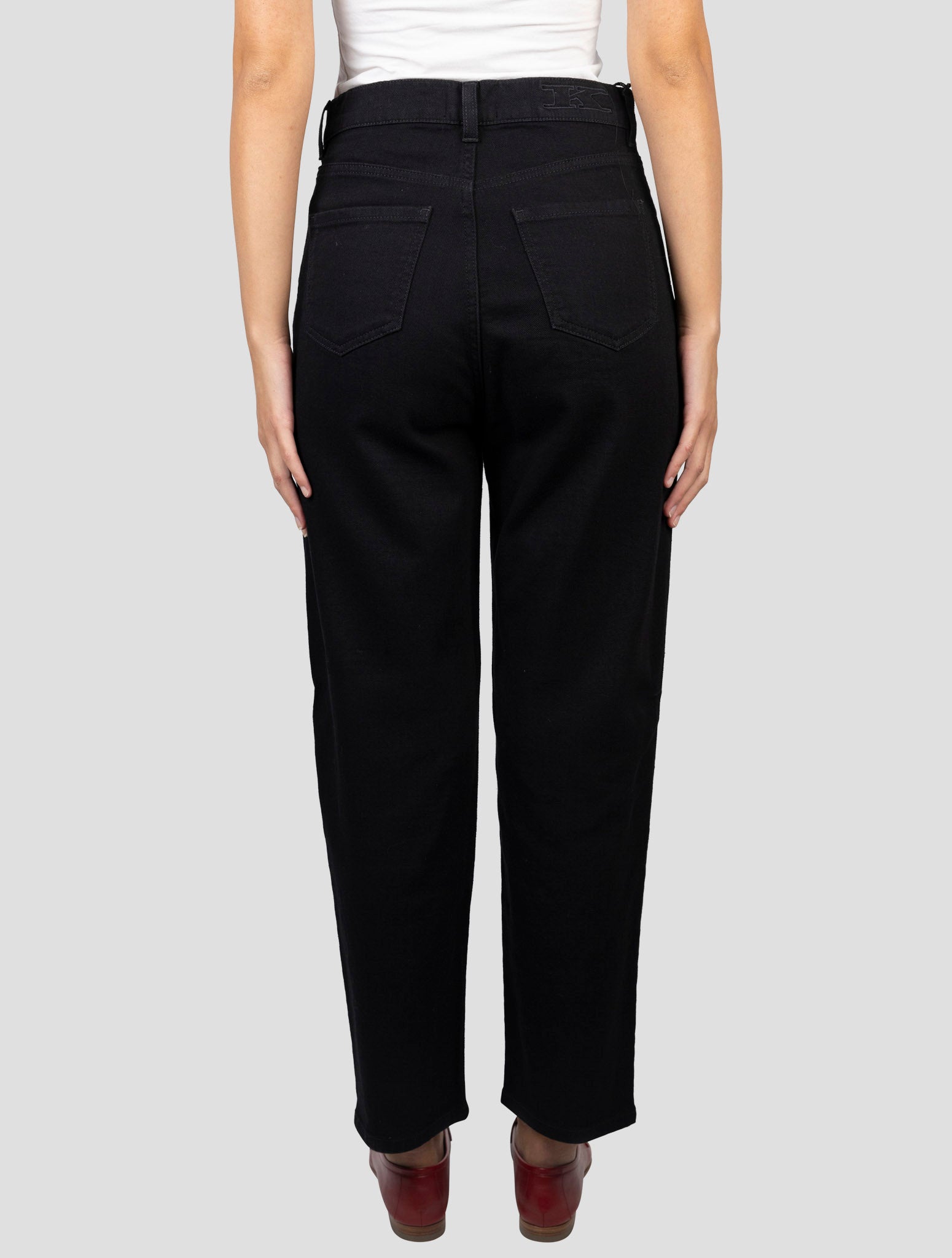 Kiton Black Cotton Cashmere Ea Jeans