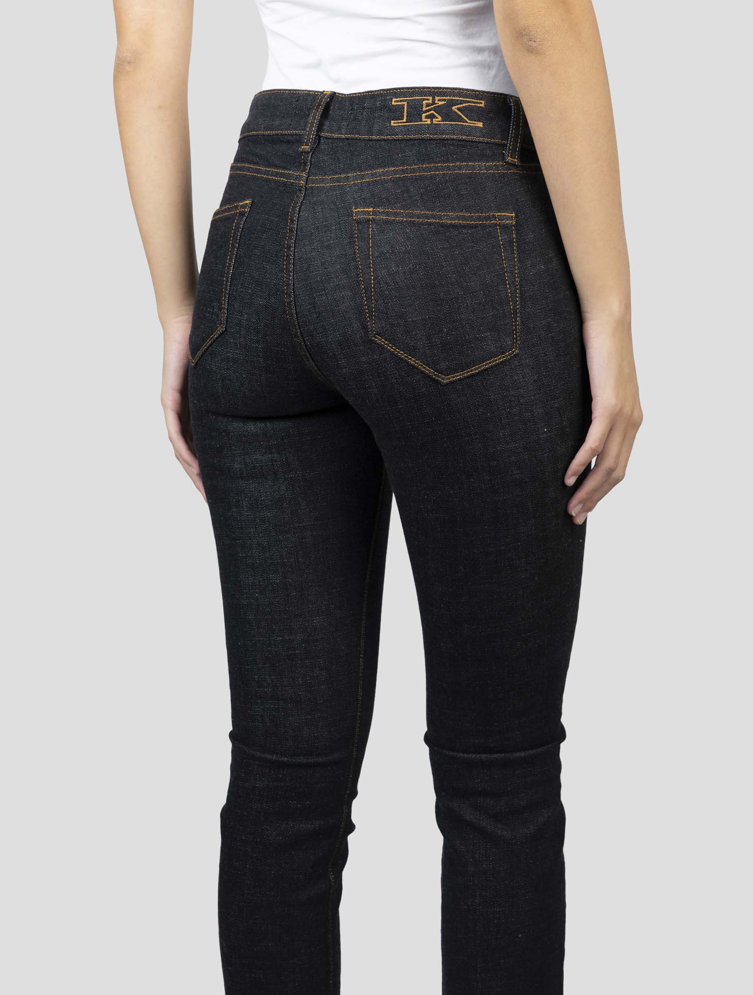 Kiton Black Cotton Ea Jeans