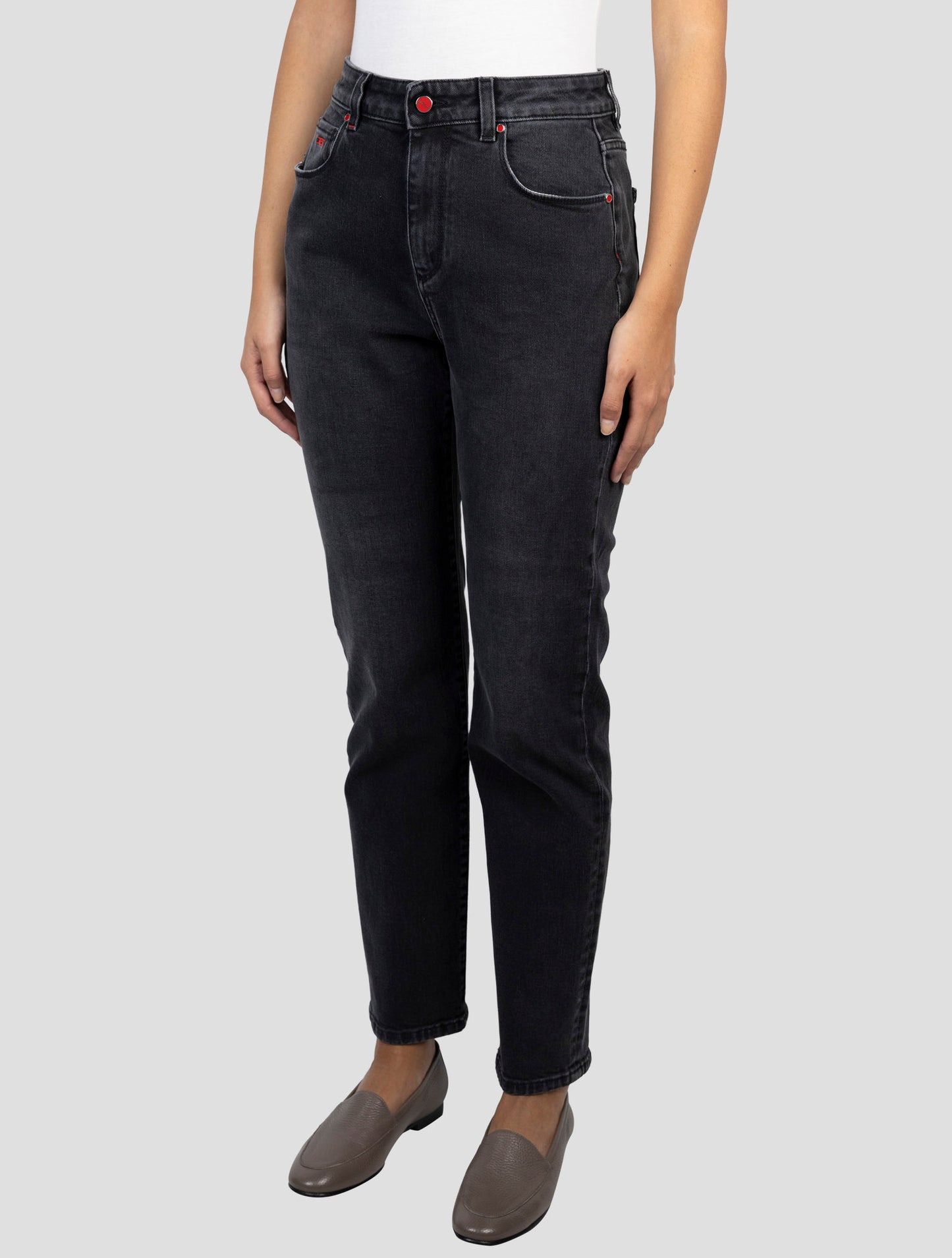 Kiton Dark Gray Cotton Ea Jeans