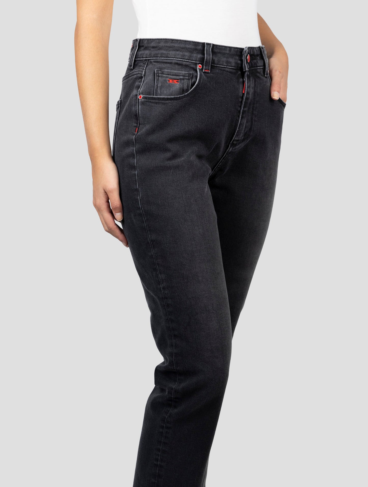 Kiton Dark Gray Cotton Ea Jeans
