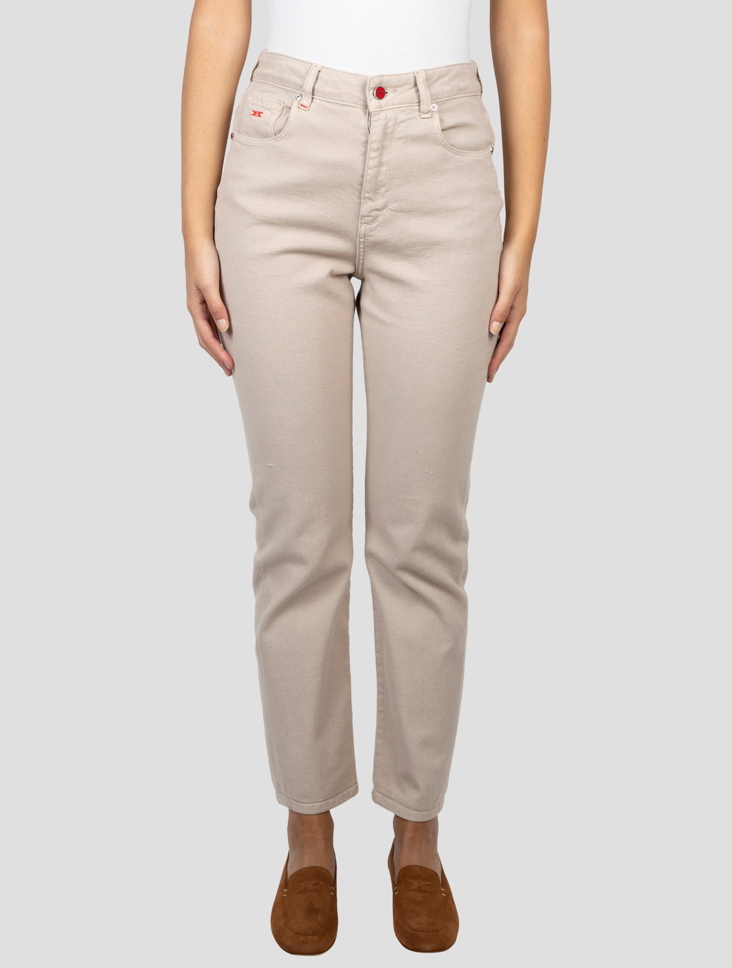 Kiton Beige Cotton Ea Jeans