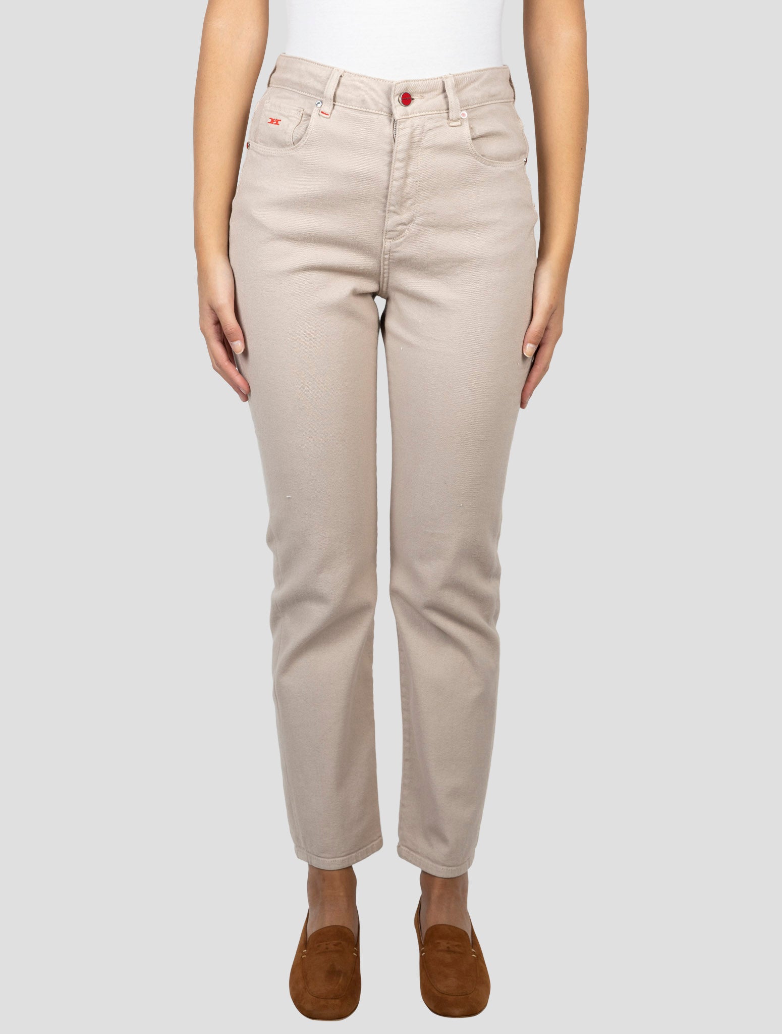Kiton Beige Cotton Ea Jeans
