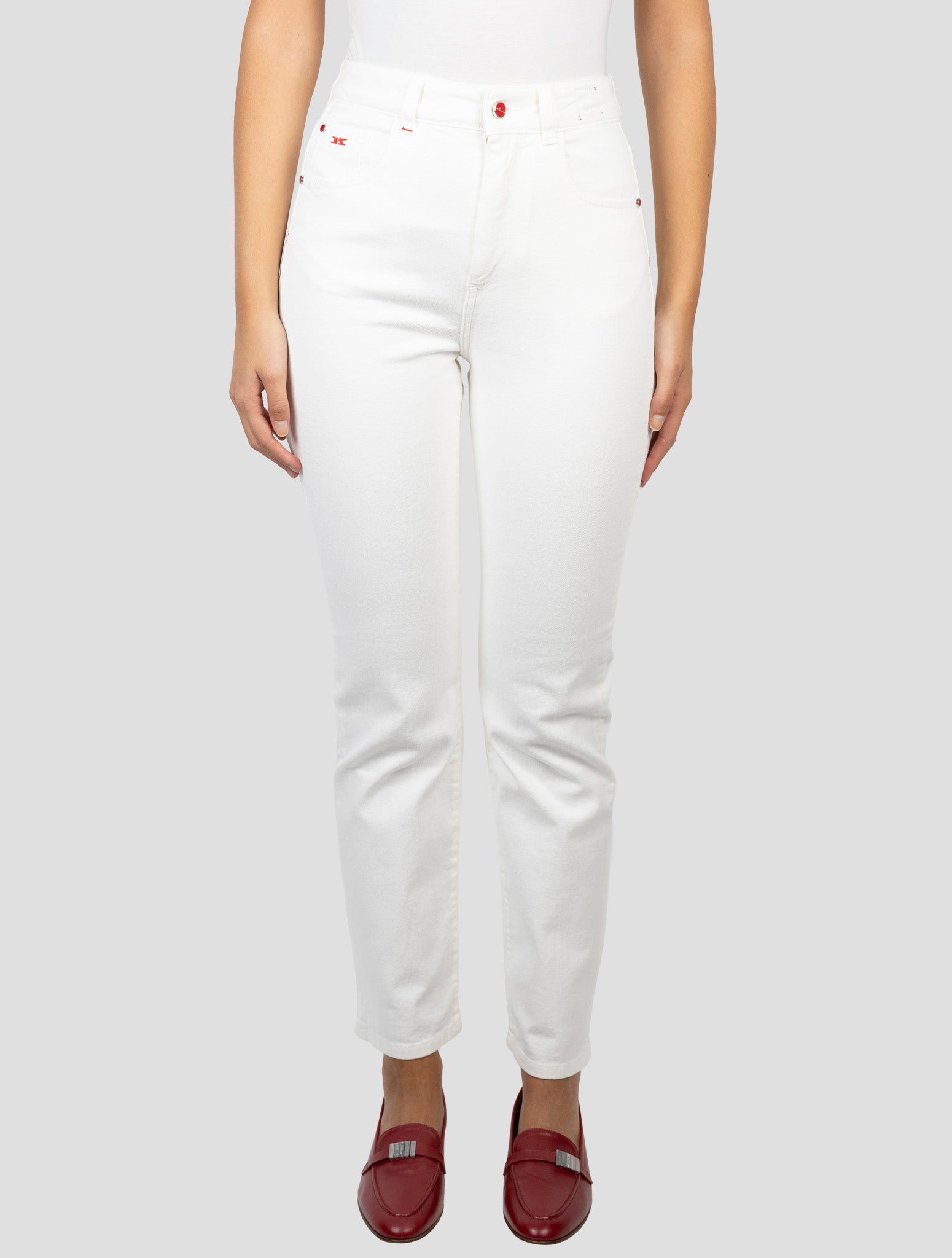 Kiton White Cotton Cashmere Ea Jeans