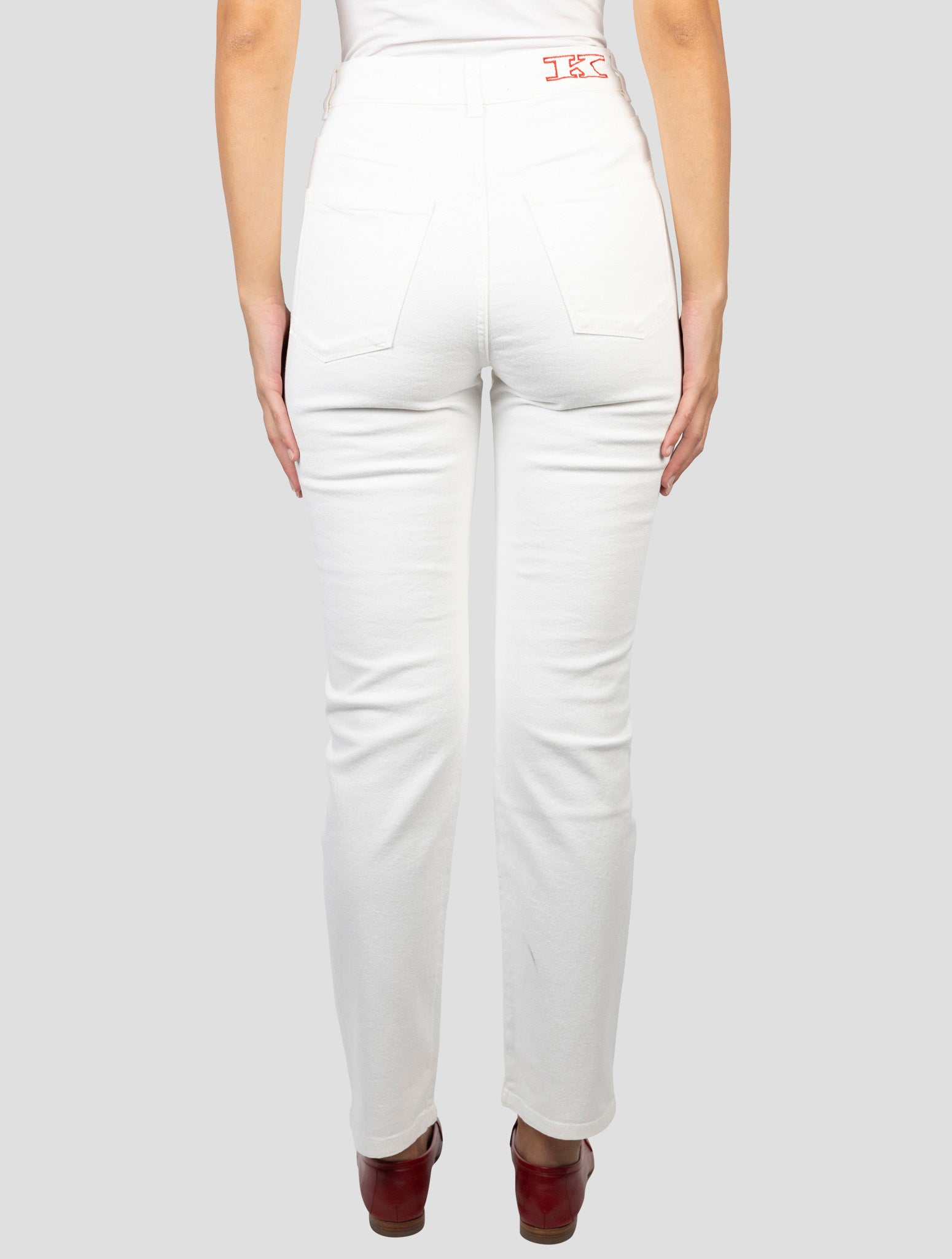 Kiton White Cotton Cashmere Ea Jeans