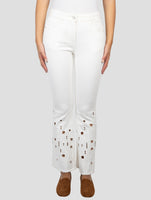 Kiton White Cotton Ea Jeans
