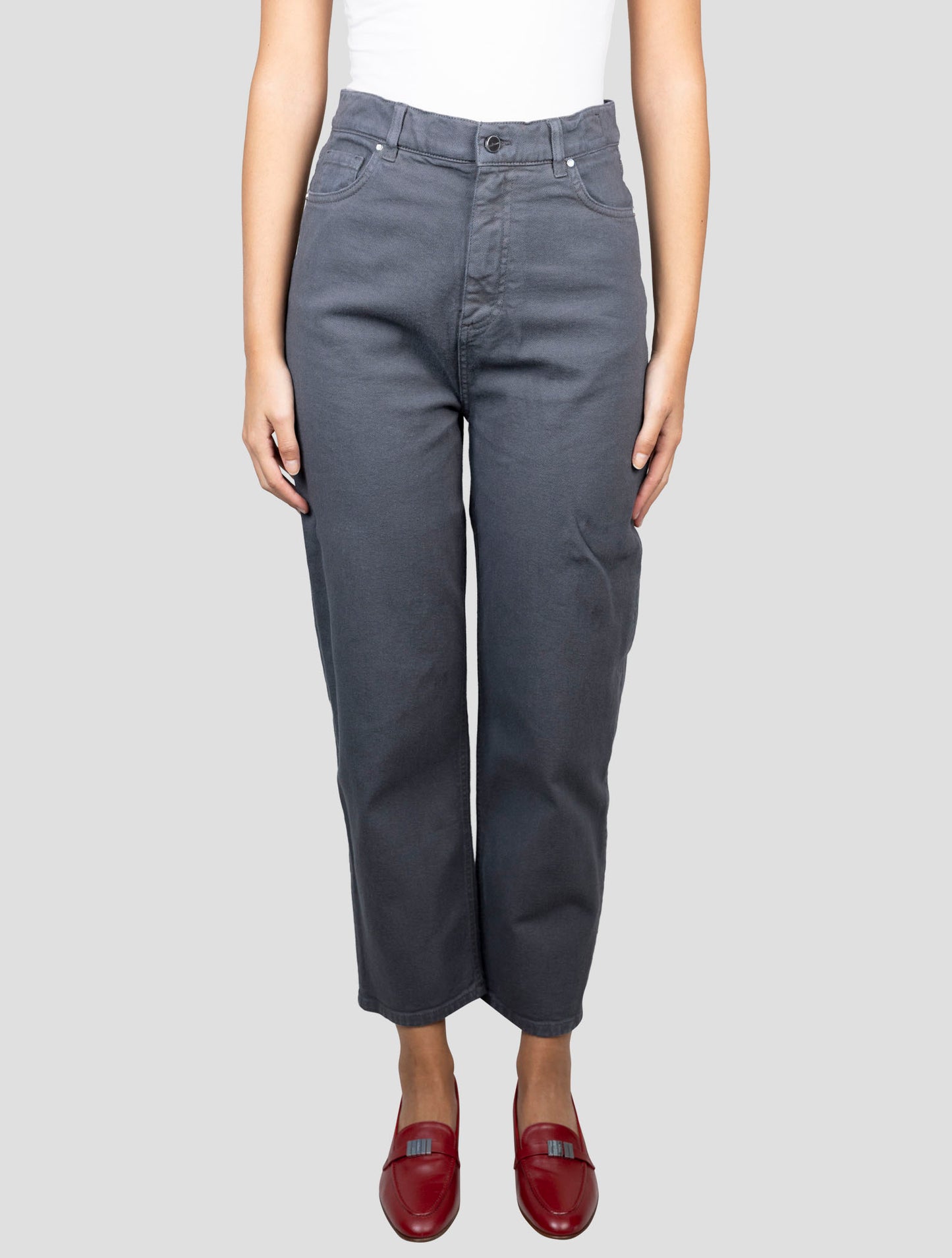 Kiton Dark Gray Cotton Cashmere Ea Jeans