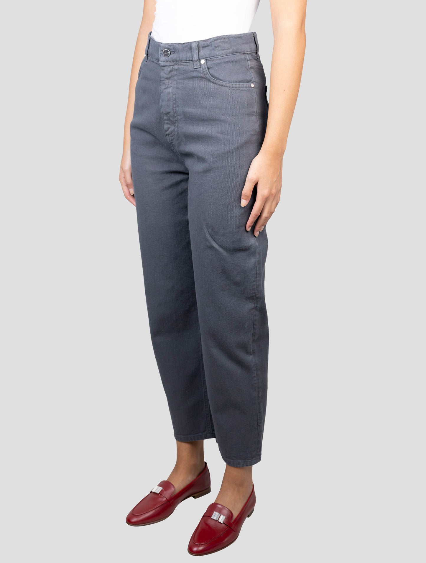 Kiton Dark Gray Cotton Cashmere Ea Jeans