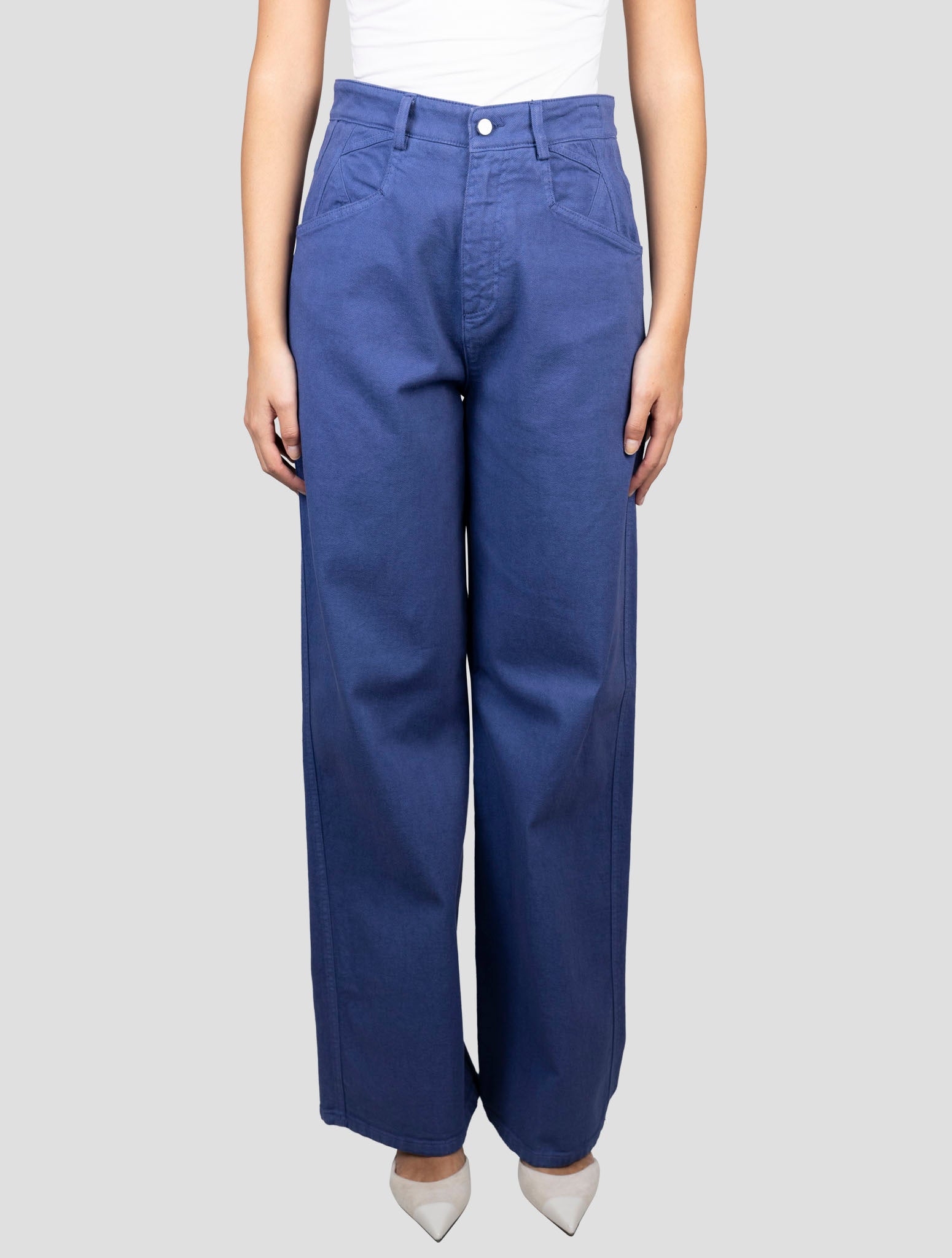 Kiton Blue Cotton Ea Jeans