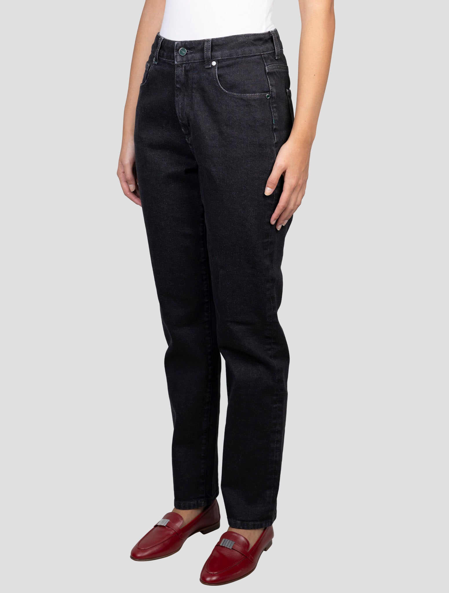 Kiton Dark Gray Cotton Ea Jeans