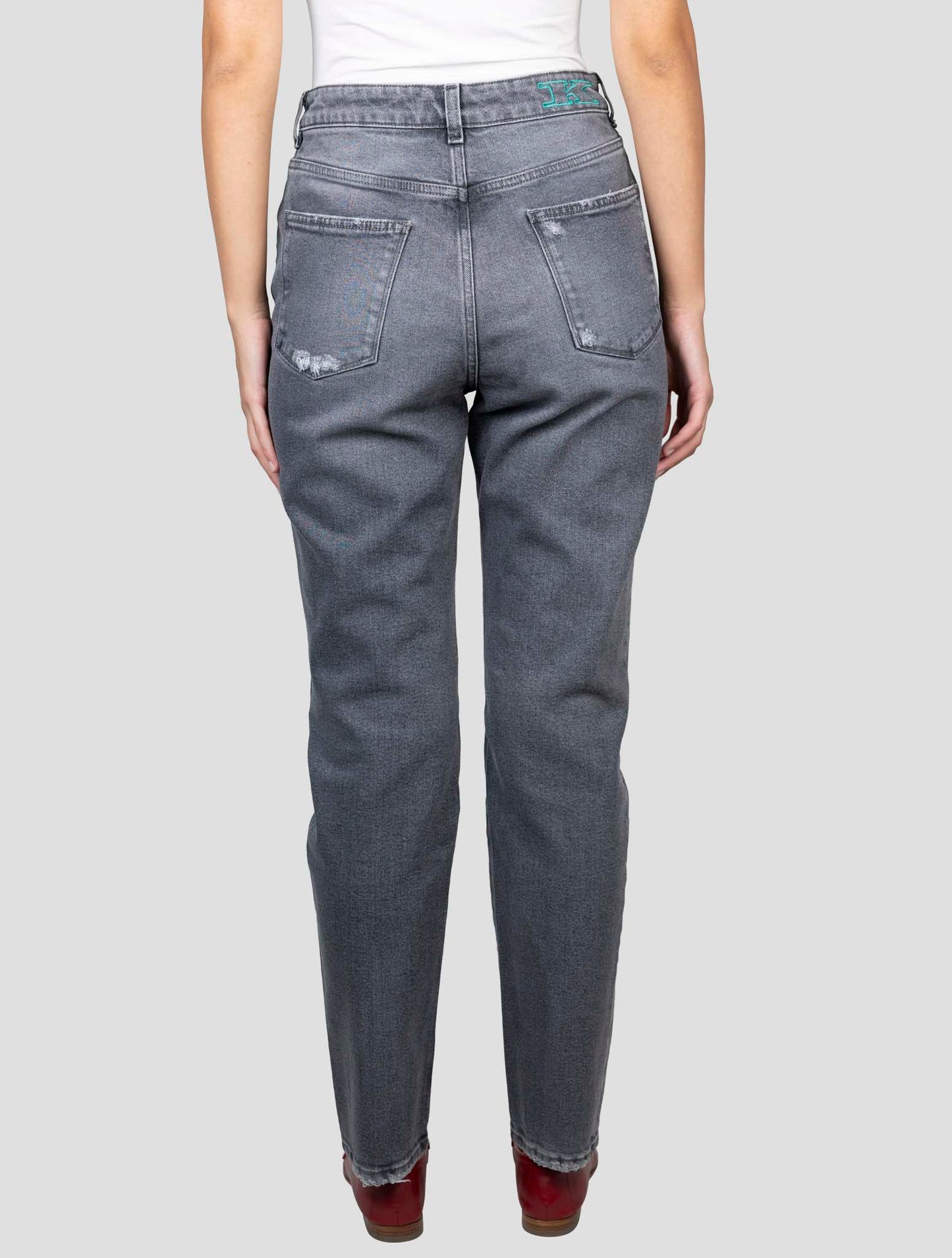 Kiton gray Cotton Ea Jeans