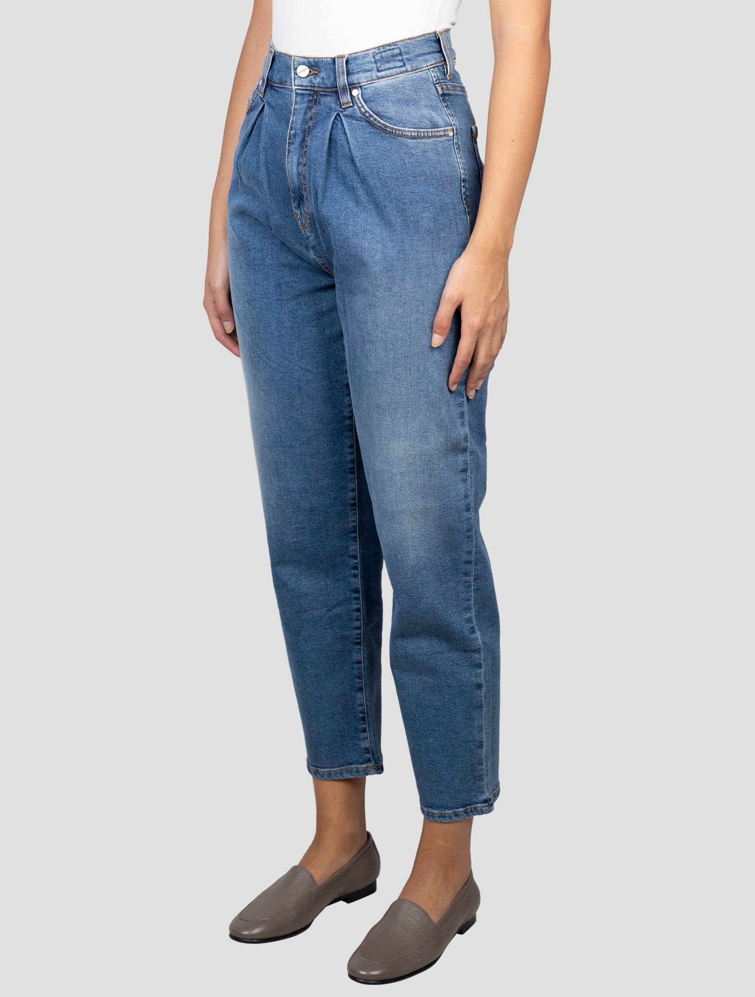 Kiton Blue Cotton Ea Jeans