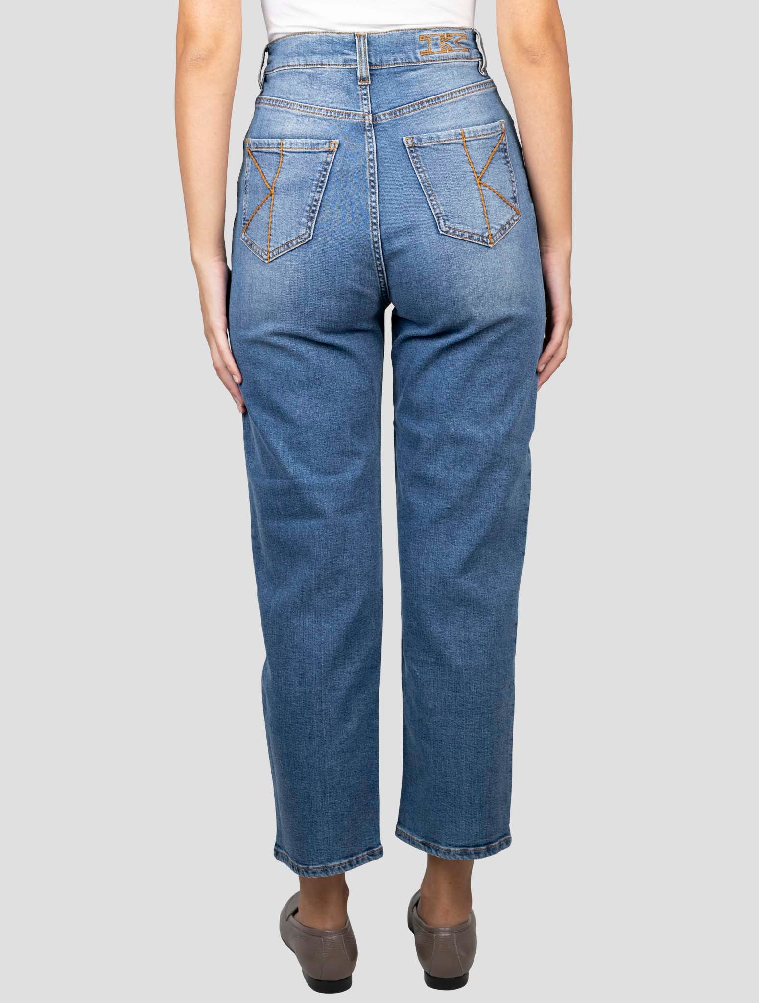 Kiton Blue Cotton Ea Jeans