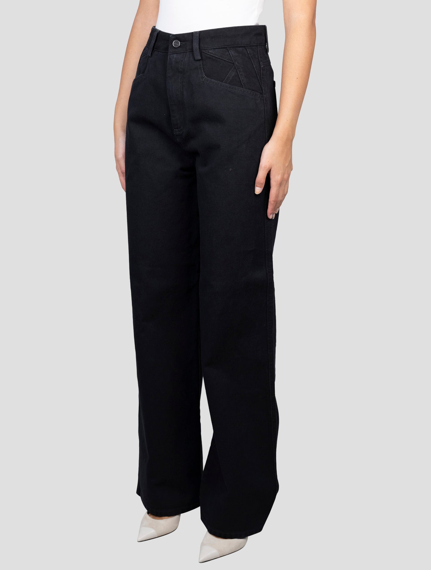 Kiton Black Cotton Jeans
