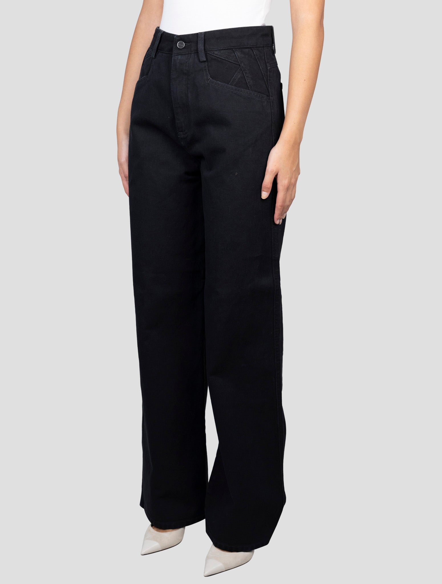 Kiton Black Cotton Jeans