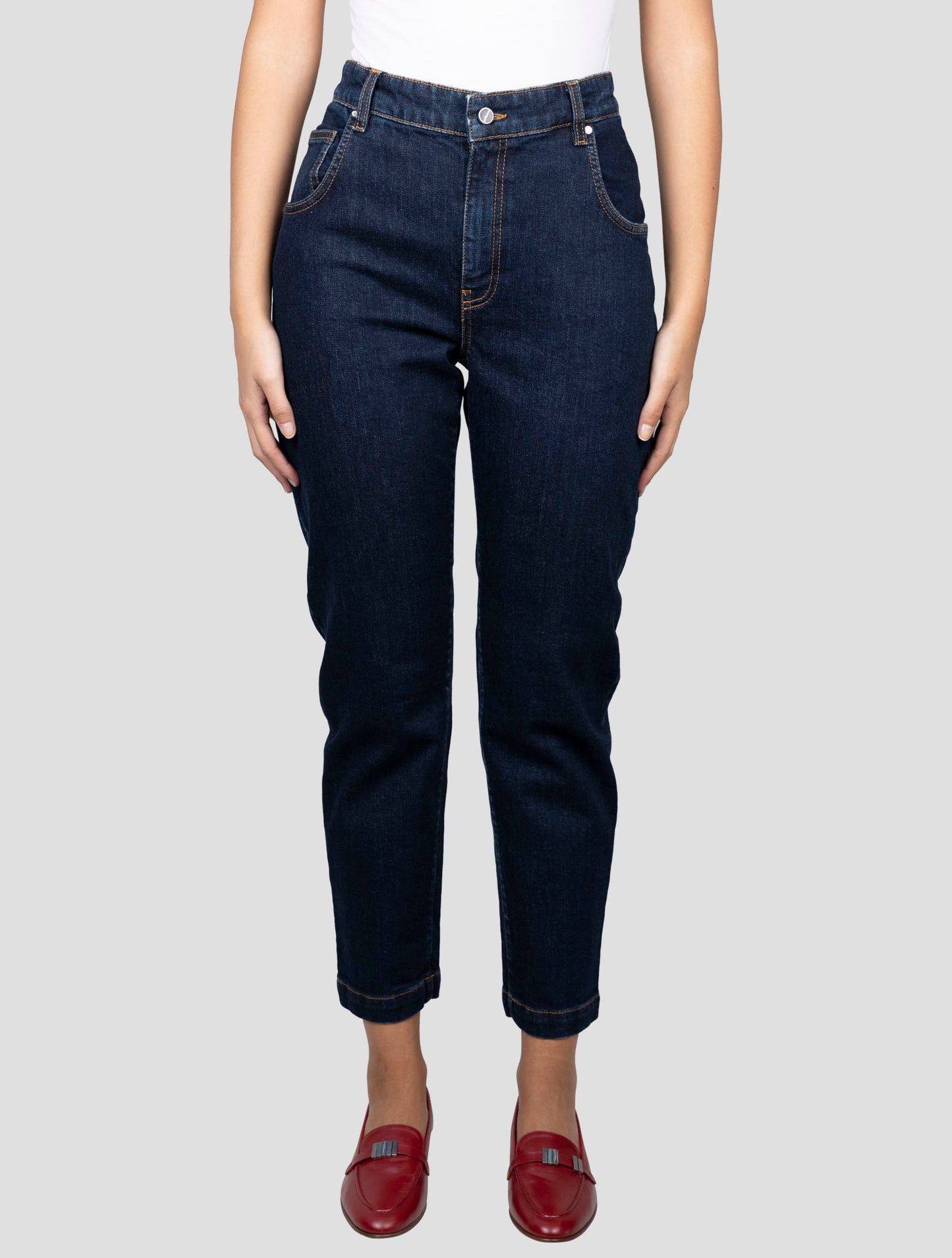Kiton Blue Cotton Ea Jeans