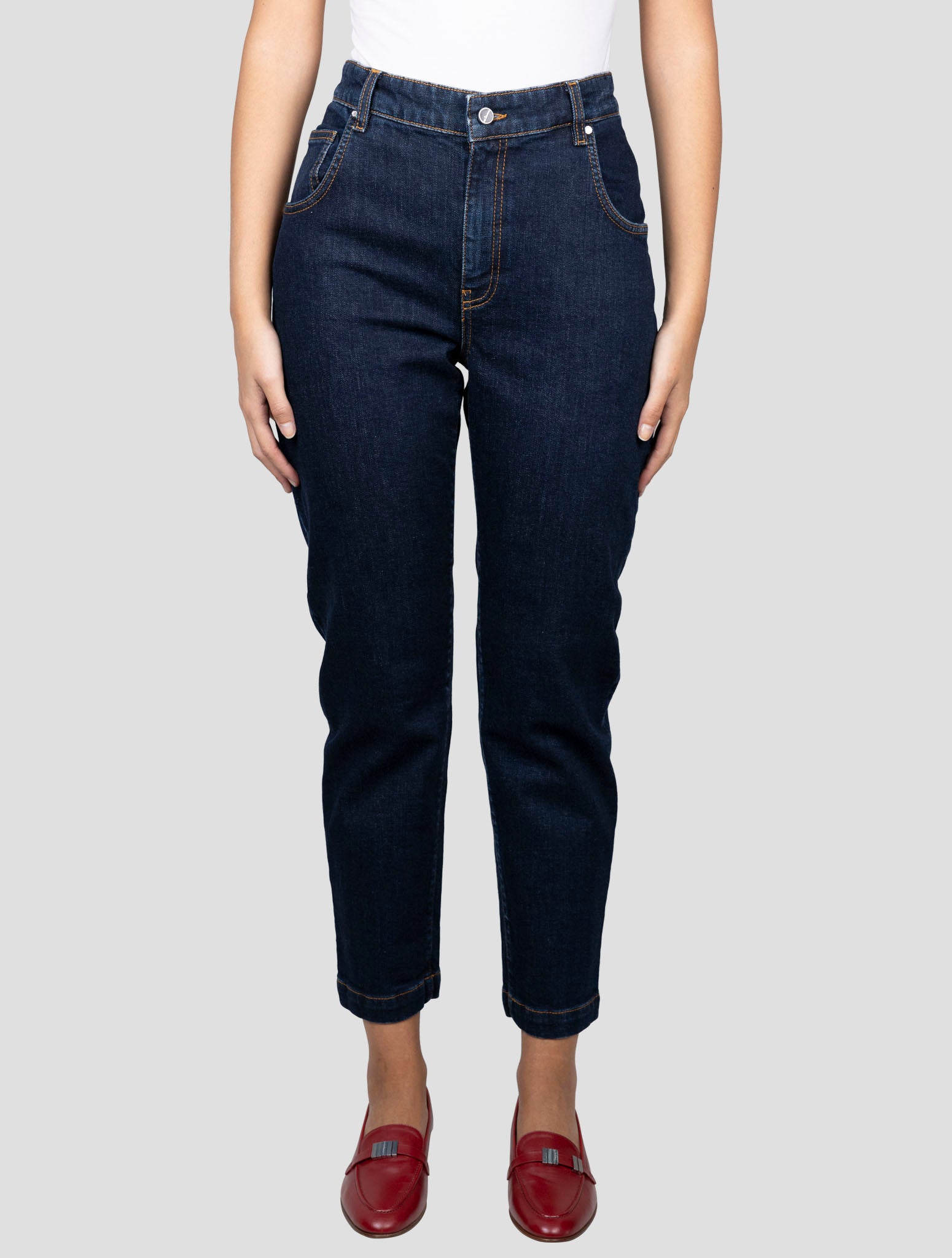 Kiton Blue Cotton Ea Jeans