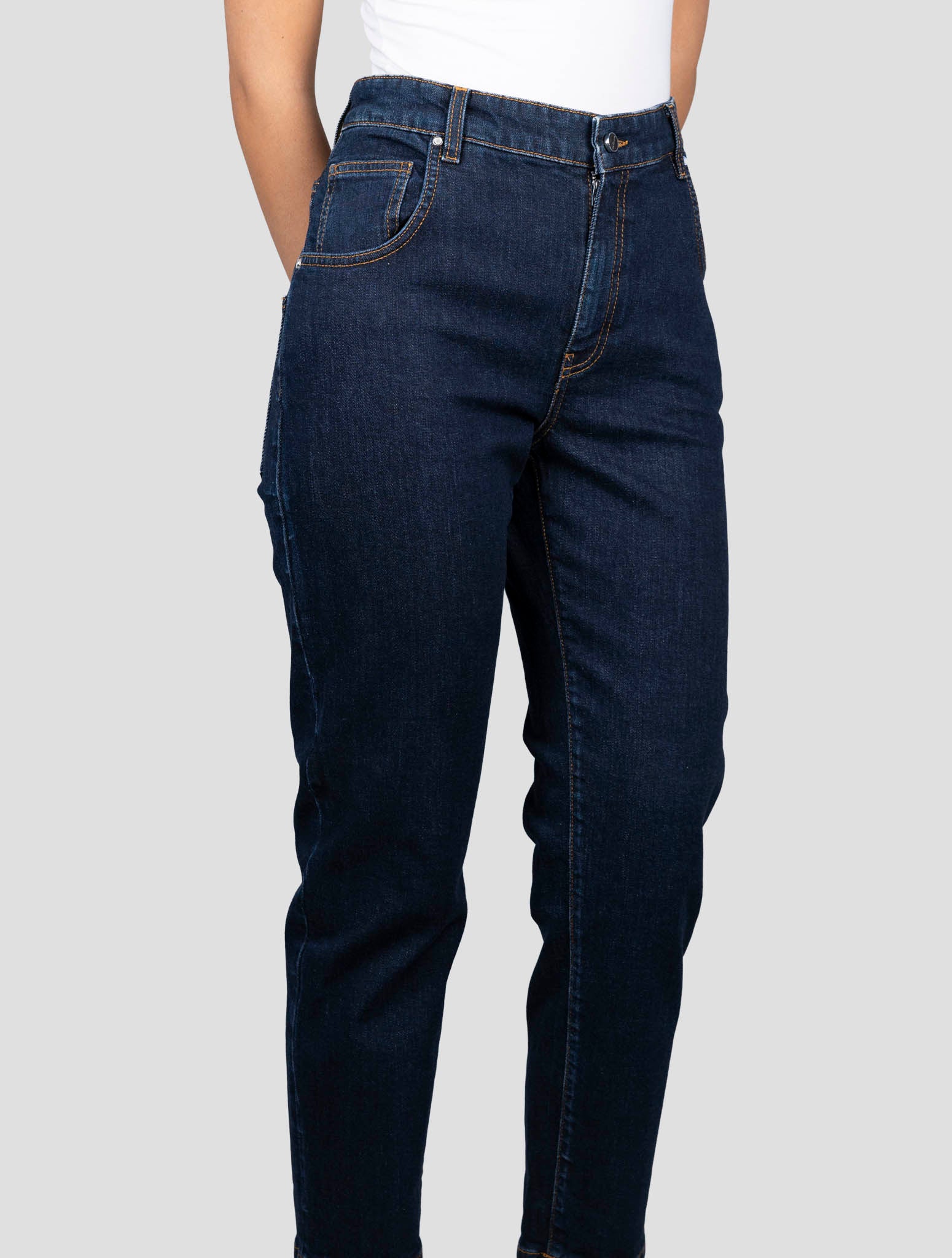 Kiton Blue Cotton Ea Jeans